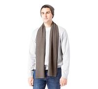 Fishers Finery Herren Strickmütze und Schal, 100% Kaschmir, gerippt, in Geschenkbox - Braun - Einheitsgröße