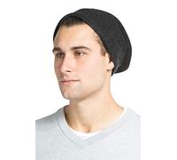 Fishers Finery Slouchy Beanie für Herren, 100% reines Kaschmir, anthrazit, Einheitsgröße