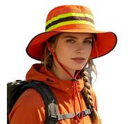 Fishing Bucket Hat, Wide Brim Adjustable, High Visibility Sun Protection with Sturdy Build, Outdoor Aid with Smooth Comfort, Modern Adventure Style, Accessory for Travel Camping Hiking 21.65-23.62inch