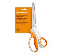 Fiskars SoftGrip Zackenschere, Stoffschere mit ergonomischem Griff, Zickzackkante und Edelstahlklingen