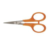 Fiskars Stickschere, Länge: 10 cm, Für Rechts- und Linkshänder, Rostfreie Stahl-Klinge/Kunststoff-Griffe, Orange, Classic, 1005143