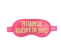 FISURA - Augenmaske. Gel-Augenmaske. Gelmaske gegen geschwollene Augen und dunkle Ringe. Schlafmaske. Maße: 18,5 cm x 9 cm. (Kater FR, Rosa)