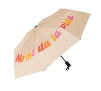 Fisura - Faltbarer Regenschirm Cazzo Di Pioggia in Schwarz. Automatischer Taschenschirm für Damen. Stabil, kompakt und windfest. Ideal für jedes Wetter. Geöffnet: 96 cm Durchmesser.