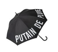 FISURA - Großer Regenschirm. Jugendschirm. Automatischer Regenschirm mit Knopf. Stabiler bedruckter Regenschirm. 106 cm Durchmesser. (P*tain de pluie, schwarz)
