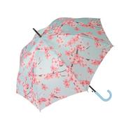 FISURA - Großer Regenschirm. Jugendschirm. Automatischer Regenschirm mit Knopf. Stabiler bedruckter Regenschirm. 106 cm Durchmesser. (Sakura, blau)