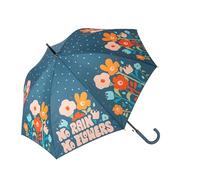 FISURA - Großer Schirm kein Regen keine Blumen. Jugendschirm mit Blumen. Automatischer Regenschirm mit Knopf. Stabiler bedruckter Regenschirm. 106 Zentimeter im Durchmesser.
