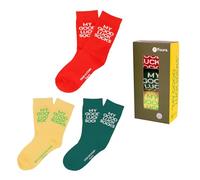 Fisura - Lustige Socken "My Good Luck Socks". 3er-Pack originelle Unisex-Socken aus Baumwolle. Bunte Strümpfe für Damen und Herren. Bequeme Alltagssocken mit Design.
