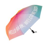 Fisura - Original faltbarer Regenschirm “hello rain” in Farbverlauf. Kleiner automatischer Regenschirm für Damen. Reisegröße. Windfest. Durchmesser von 96 cm.