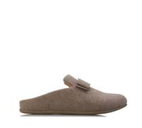 Fit Flop - Damen Hausschuhe Chrissie II Haus E01, Schleife, Filz (43 EU) (Grau)