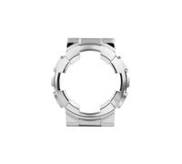 Fit for G-SHOCK GA100 GA110 GA120 GD100 120 Uhr Strap Fall Fit for Casio Gshock Männer Armbanduhr Lünette Edelstahl metall Gehäuse Band(Silver Case)