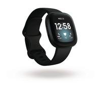 FITBIT FB511BKBK VERSA 3 BLACK/BLACK ALU Smartwatch Aluminium Silikon, S, L, Black/Black