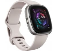Fitbit Sense 2 Aktivitäts-Tracker mondweiß/aluminium-platin