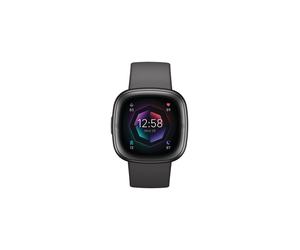 Fitbit Sense 2 - graphite aluminium - smart watch with infinity band - shadow grey