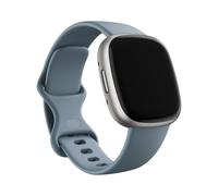 fitbit Smartwatch Versa 4 waterfall blue/platinum aluminium Aktivitätsuhr - Smartwatch mit NFC & GPS