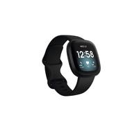 Fitbit Versa 3 Smartwatch, 40 mm, schwarzes Zifferblatt, Silikon-Armband - GPS, Musikspeicher, Alexa, lange Akkulaufzeit