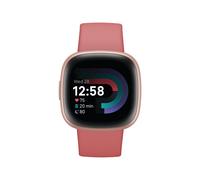 Fitbit Versa 4 - 40 mm - Kupferrosé - intelligente Uhr mit Band - rosa sandfarben - Bandgröße: S/L