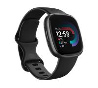 FITBIT Versa 4 Smartwatch Aluminium Elastomer, S/L, Black/Graphite
