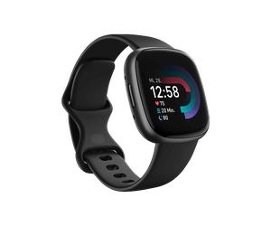 FITBIT Versa 4 Smartwatch Aluminium Elastomer, S/L, Black/Graphite