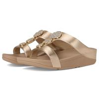 Fitflop Beigefarbene Metallic-Sandalen