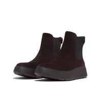 Fitflop Damen F-Mode Wildleder Flatform Chelsea Boots Stiefel, Schokobraun, 41 EU