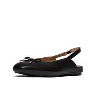 Fitflop Damen Delicato Bow Leather Slingbacks Ballerinas, Schwarz, 39 EU Schmal