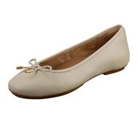 Fitflop Damen Delicato Bow Soft Leather Ballet Flats Ballerinas, beige, 37 EU Schmal