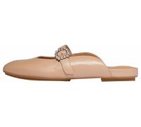 FitFlop Damen DELICATO Crystal-Buckle Mary-Jane Pantoletten flach, klassisches Beige, 42 EU, Beige (Classic Beige), 9 UK Narrow