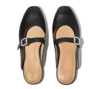 Fitflop Damen Delicato Crystal-Buckle Mules Mary Jane Schuh, Schwarz, 38.5 EU Schmal