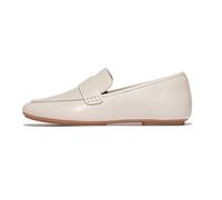 Fitflop Damen Delicato Soft Leather Loafers Slipper, beige, 41.5 EU Schmal