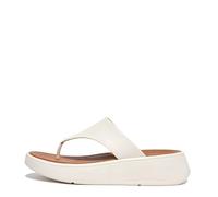 Fitflop Damen F Mode Flatform Toe Post Leder Cream Sandalen 38.5 EU