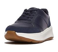 Fitflop Damen F-Mode Leather/Suede Flatform Sneakers Sneaker, Midnight Navy, 42 EU