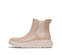 Fitflop Damen F-Mode Leder Flatform Chelsea Boots, Beige (Classic Beige), 36 EU
