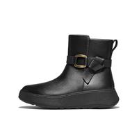 Plateaustiefelette FITFLOP "F-MODE SQUARE-RING", Damen, Gr. 37, schwarz, Leder, Schuhe, Boots, Chunky Boot mit Plateausohle (53191403-37) schwarz