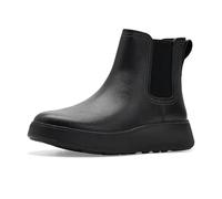 Fitflop Damen F-Mode Stitch Warm Tumbled-Leather Chelsea Boots Chelsea Boot, Schwarz, 42 EU