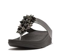 Fitflop Damen Fino Bauble-bead Toe-Post Sandale, Zinnschwarz, 41 EU