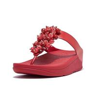 Fitflop Damen Fino Kugel-Bead Zehentrenner, rot metallic, 38 EU