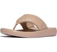 FitFlop Damen Flip Flop Iqushion D-Luxe Padded Leather Toe-Post Sandals JB6 Classic Beige-39