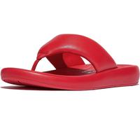 FitFlop Damen Flip Flop Iqushion D-Luxe Padded Leather Toe-Post Sandals JB6 Red-41