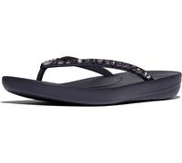 Fitflop Damen Iqushion Multi-Crystal Ergonomic Flip-Flops Flipflop, Navy, 37 EU