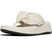 FitFlop Damen Flip Flops F-Mode Knot Soft-Leather Flatform Toe-Post Sandals IY1 Paris Beige-39