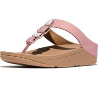 FitFlop Damen Flip Flops Fino Multi-Stone Leather Toe-Post Sandals IU9 Soft Blush-40