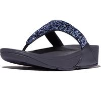 Fitflop Damen Lulu Crystal-Mix Toe-Post Sandale, Navy, 36 EU