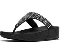 Fitflop Damen Lulu Maxi-Crystal Toe-Post Sandale, Schwarz, 39 EU