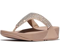 FitFlop Damen Flip Flops Lulu Maxi-Crystal Toe-Post Sandals E5U Classic Beige-37
