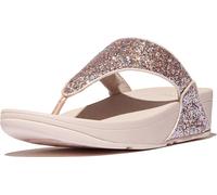 Fitflop Sandale Lulu Damen – Mehrfarbiger Glitzer, Zehensteg – Rose 39 EU