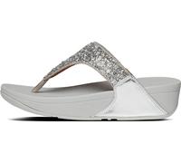 FitFlop Damen Flip Flops Lulu Shimmerfoil Toe-Thongs CJ2 Silver-40