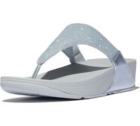 Fitflop Damen Lulu Shimmerlux Toe-Post Sandale, blau, 37 EU