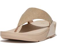 Fitflop Sandalen Lulu Shimmerlux Zehentrenner Damen Latte Beige Größe 42 EU
