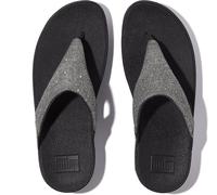 Fitflop Damen Lulu Shimmerlux Toe-Post Sandale, Zinnfarben, 39 EU