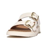 Fitflop Damen Gen-ff Buckle Two-bar Leather Slides Schiebe-Sandalen, weiß, 41 EU